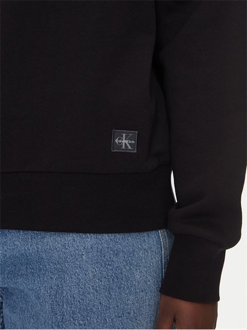 a ls badge logo terry cre nk CALVIN KLEIN JEANS | LV047B238GUB1